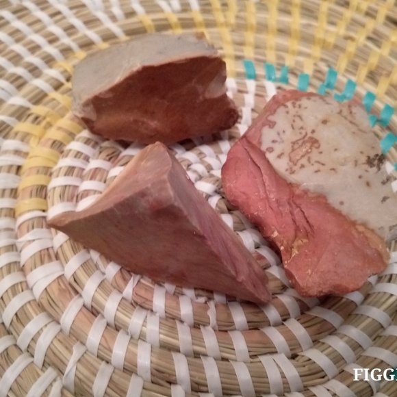 Set of 3 Desert Jasper Stones - Rough - Picture 9 of 9